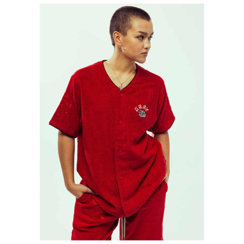 Grimey Unisex πουκάμισο Lucky Dragon Terry Towelling Baseball Jersey